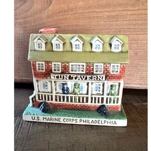Vintage 1975 Haas Brothers US Marine Corps 200th Anniversary Tun Tavern Figurine